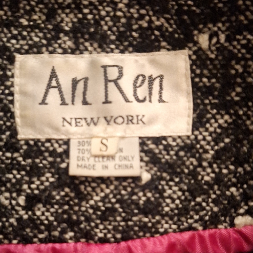 Ann Ren New York Stylish Multicolor Patterned Coat Size S - Picture 6 of 9
